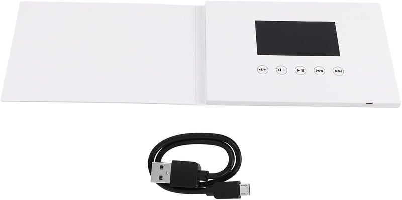 Video Greeting Card, Video Brochure Electronic Greeting Card with LCD Screen, Portable Video Greeting Card, for Birthday Christmas Anniversary (4.3inch)