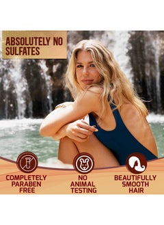 Pure Nature Lux Spa Moroccan Argan Oil Conditioner - Sulfate Free Products for Women and Men - Deep Moisturizing for Dry, Curly, Colored, Damaged Hair - Hydrating Repair, Salon Grade Formula for All Hair Types  - Image 3