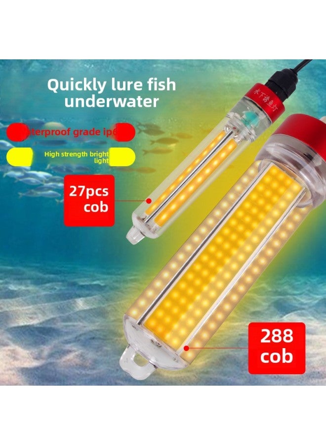 Underwater Lure Fish Lamp Poly Waterproof Sea Fishing Yellow Light Green Light White Light Hairtail Fishing Lamp Night Boat Fishing Raft Fishing Lamp-Color:Underwater Fish Luring Light Small Green Light - Non-adjustable Brightness Model (needs To Be Connected To The Battery)  - Image 4