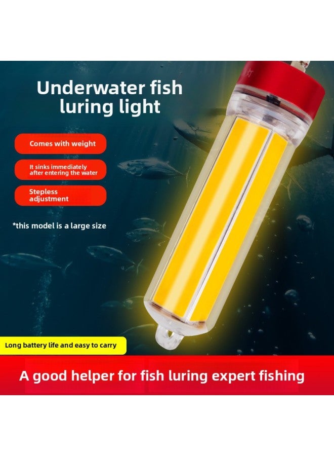 Underwater Lure Fish Lamp Poly Waterproof Sea Fishing Yellow Light Green Light White Light Hairtail Fishing Lamp Night Boat Fishing Raft Fishing Lamp-Color:Underwater Fish Luring Light Small Green Light - Non-adjustable Brightness Model (needs To Be Connected To The Battery)  - Image 2