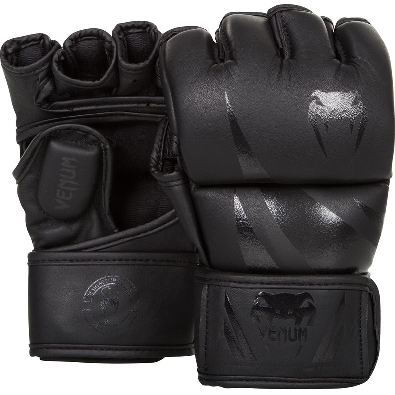 Venum Challenger MMA Gloves, Black/Black, Medium - Image 1