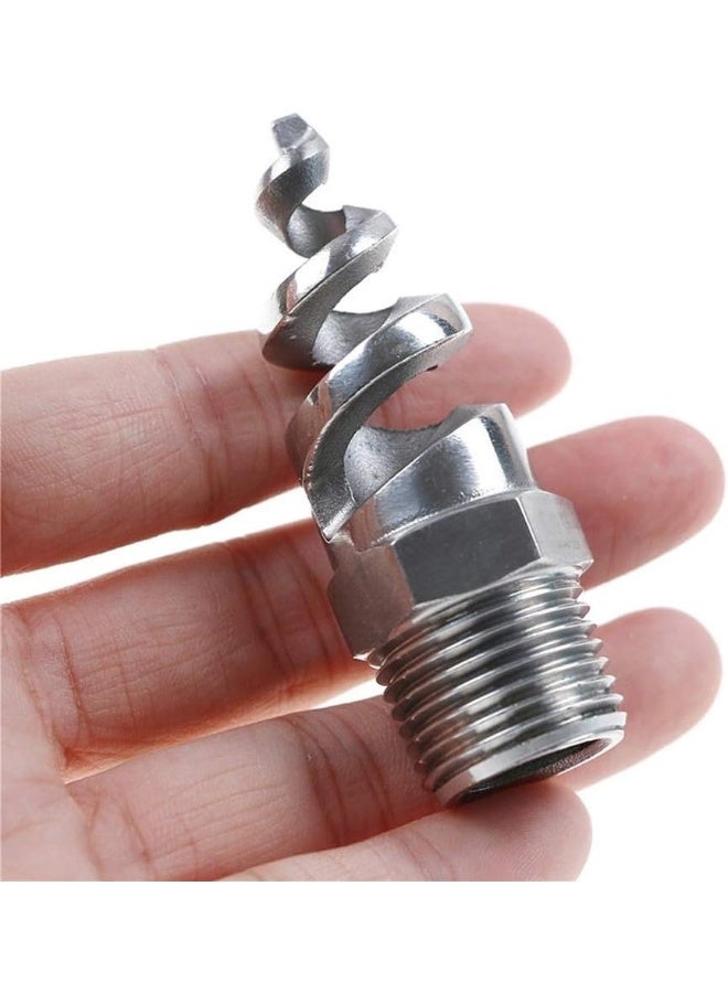 beduan 1/4" Male Spiral Cone Atomization Nozzle Stainless Steel(316) Dust Remove Atomized Sprayer For Gas Cooling, Washing, Fire Proof (Pack Of 10)  - Image 5
