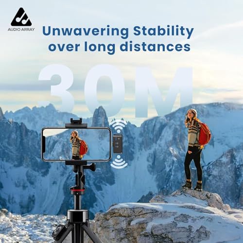 Audio Array Wireless Lavalier Mic with AI Noise Cancellation for iPhone/Android, 32h Charging case and Plug-and-Play Setup for vlogging, Streaming, Meetings, and Video Recording - Image 5