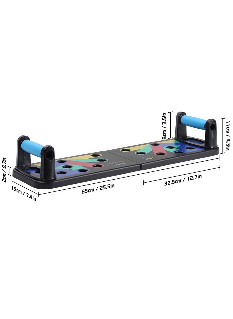 ELTRAZONE Push Up Rack Board – 9-in-1 Multifunctional Foldable Fitness Board with Handle – Muscle Training Equipment for Home & Outdoor Sports – Ideal for Full Body Strength Training and Fitness  - Image 4