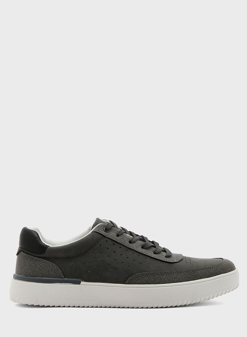 Robert Wood Brogue Detail Casual Sneakers - Image 1