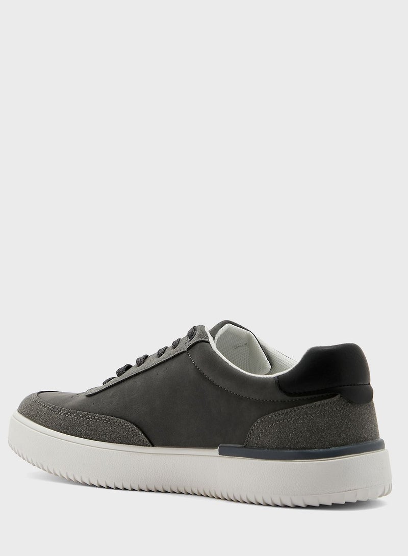 Robert Wood Brogue Detail Casual Sneakers - Image 2