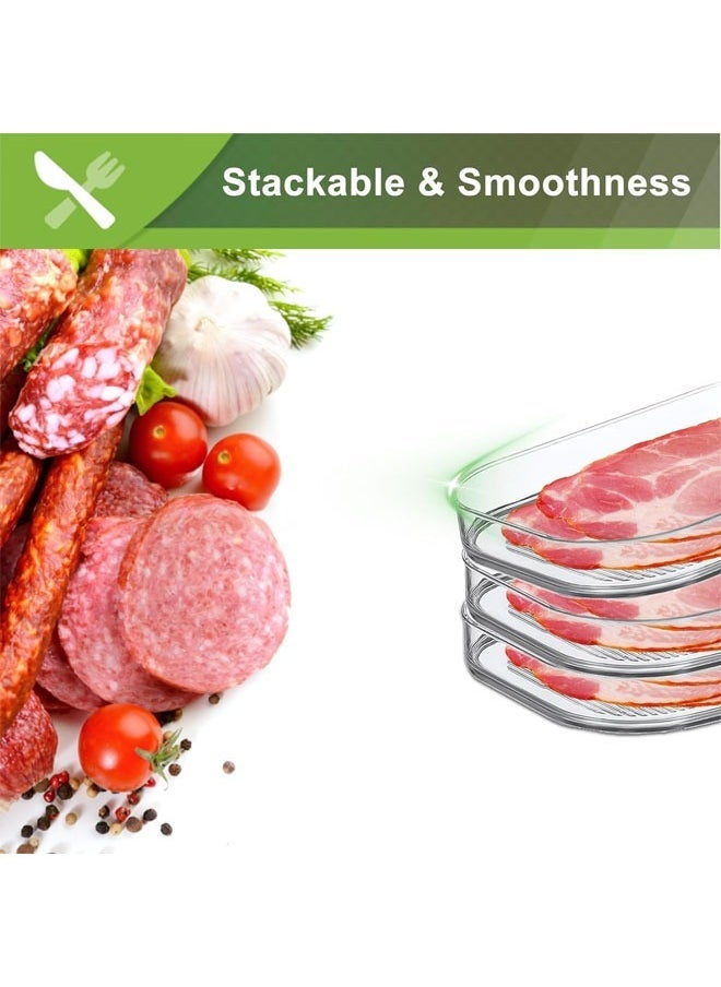 Hihonor - Deli Meat Container for Fridge, Lunch Meat Container for Refrigerator, Meal Prep Containers, Stackable Food Storage Boxes with Lid for Cold Cuts, Lunch Meat, BPA Free - Image 1