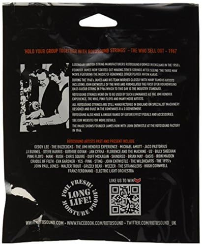 Rotosound RS66LN Nickel Bass Guitar Strings (45 65 80 100) - Image 2
