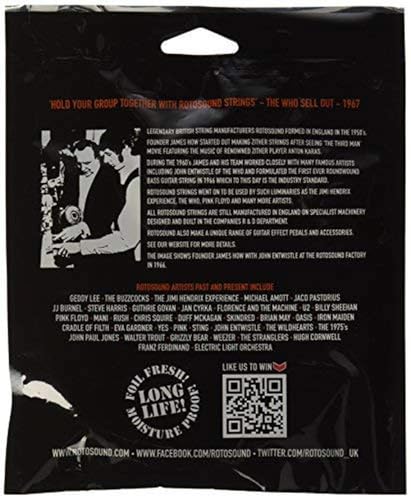 Rotosound RS66LN Nickel Bass Guitar Strings (45 65 80 100) - Image 3