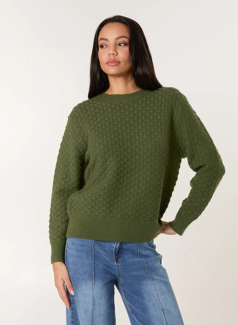 Textured Knit Jumper