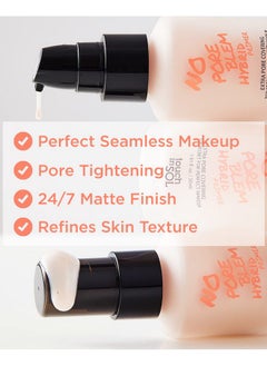 Touch in Sol TOUCH IN SOL No Poreblem Hybrid Primer - Extra Pore Covering - 24/7 Matt Finish Sebum and Shine Control - with Vitamin C & E and Green Tea Extracts For Smooths Skin, 1.01 fl.oz.  - Image 3