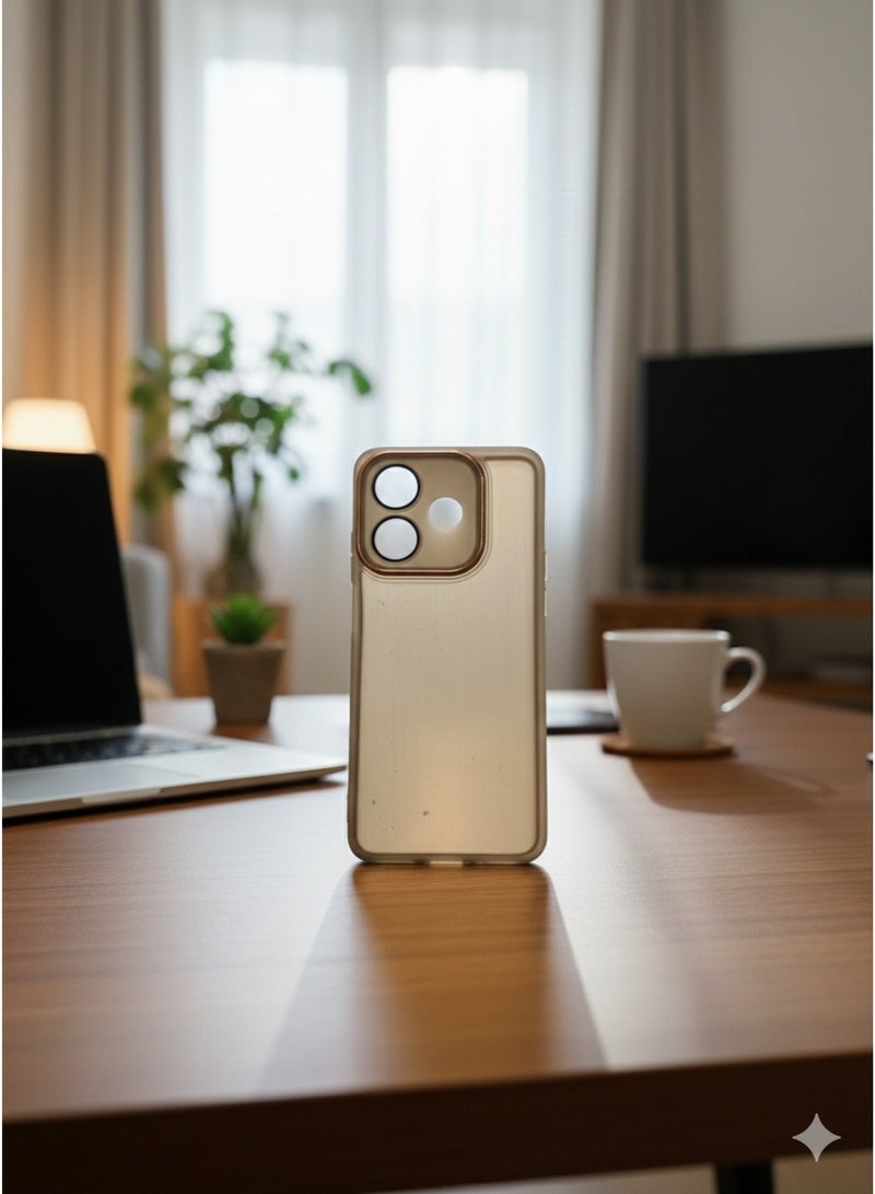 Grace Matte Translucent Shockproof Case with Camera Lens Protection - Protective cover For OPPO A60 5G - Image 1