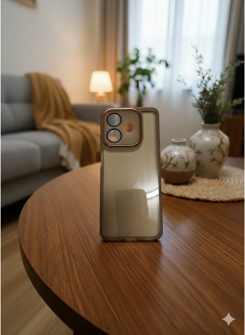 Grace Matte Translucent Shockproof Case with Camera Lens Protection - Protective cover For OPPO A60 5G - Image 2