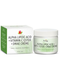 Reviva Labs Reviva Labs DMAE Cream with Alpha Lipoic Acid, Vitamin C Ester - DMAE Lift and Firm Cream for Neck and Face - Skin Firming and Moisturizing Cream  - Image 1