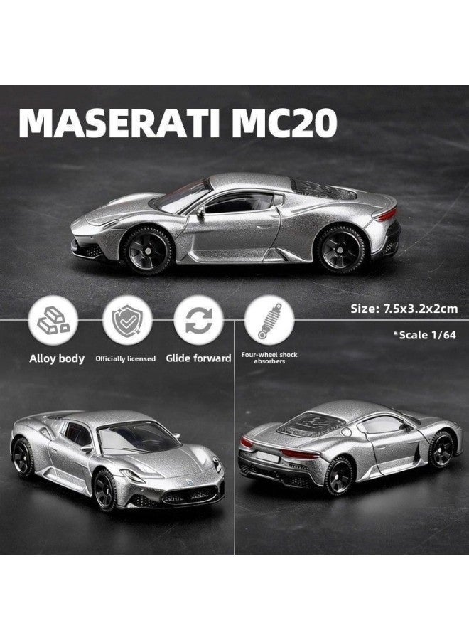 سيارة تحكم عن بعد - نموذج سيارة من سبيكة معدنية مصبوبة - مازيراتي MC20 رمادية موديل 1951 - سيارة صغيرة بمقياس 1:64، من توميكا تومي، لعبة قابلة للتجميع، مركبة معدنية، هدية عيد ميلاد، نموذج لمحبي السيارات - Image 1