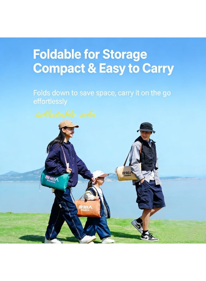 Primitive Dual-Sided Inflatable Lounger 2-Pack – Portable, Waterproof, No-Pump Design for Camping, Beach & Travel - Image 5