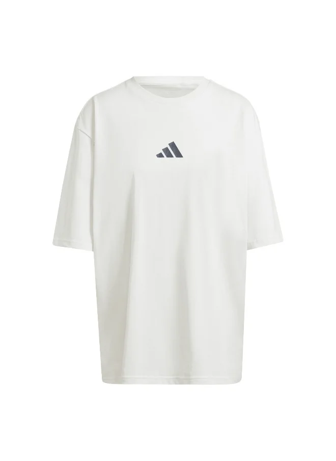 اديداس adidas W Str G T Beige Training T-Shirts 3XS