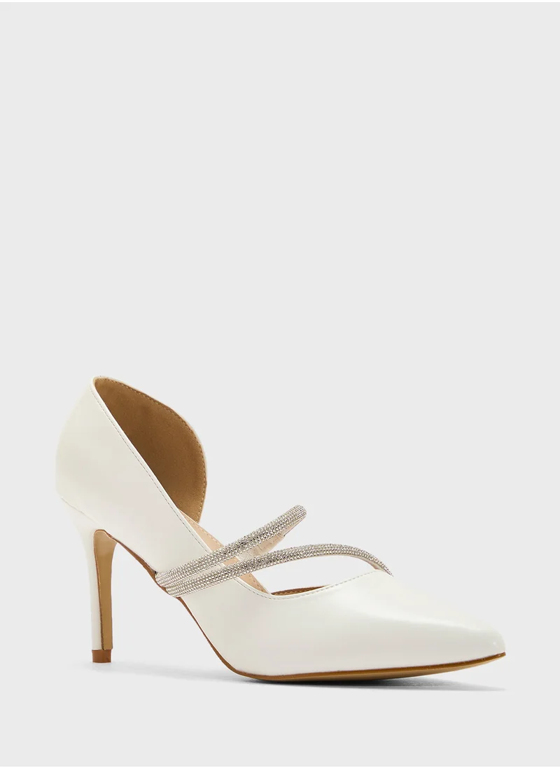 ELLA Diamante Heeled Pump