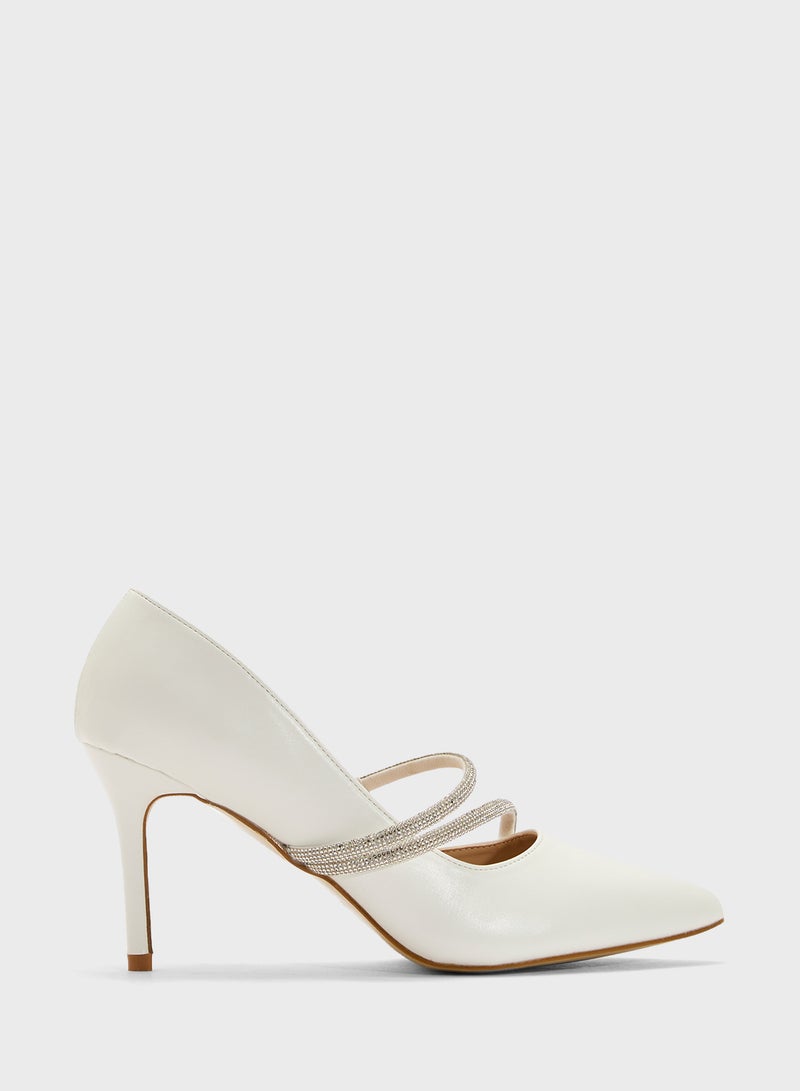 ELLA Diamante Heeled Pump  - Image 1