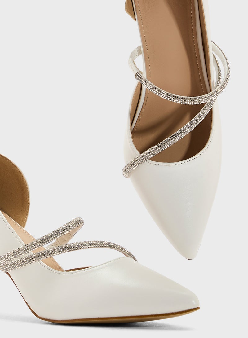 ELLA Diamante Heeled Pump  - Image 4