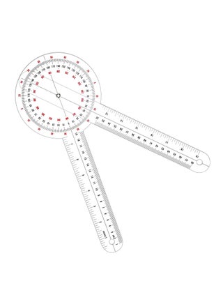 Transparent Goniometer, 12 Inch Orthopedic Angle Ruler Plastic Goniometer 360 Degree for Body Measuring Tape Protractor - pzsku/ZF10362DAFCFB938B8334Z/45/1747728255/5c182e5a-5d47-4a5c-988e-cab01c91c9aa