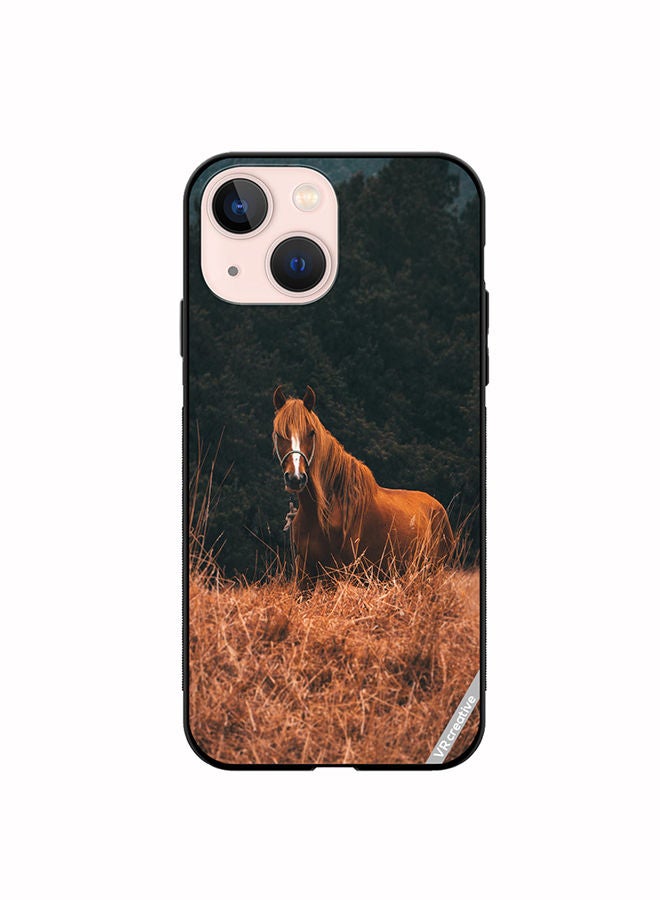 VR CREATIVE Protective Case Cover For Apple iPhone 13 mini Royal Horse Design Multicolour - Image 1