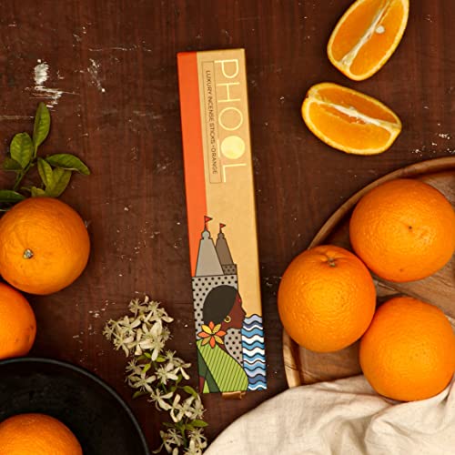 PHOOL LUXURY INCENSE Natural Incense Sticks (Bundle Pack Of 4) I Fragrance - Citronella, Lemongrass, Eucalyptus, Orange I 100% Organic Agarbatti | Natural Mosquito Repellent Agarbatti - Image 5