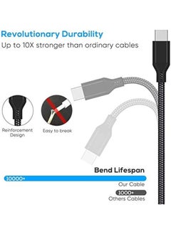 Premify 10Ft Charger Charging Cable For Ps5 And Xbox Series X S Controller Switch Pro Controller Replacement Usb Charging Cord Nylon Braided Fast Charging Type C Ports Accessories For Playstation 5 Xbox  - Image 4