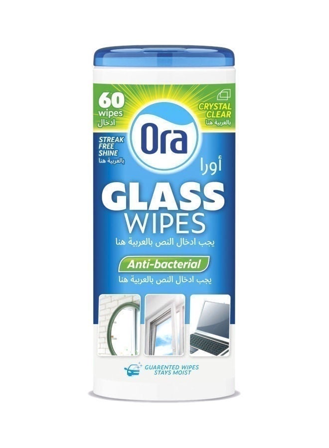 Ora Glass Wipes, 60 Pcs, China
