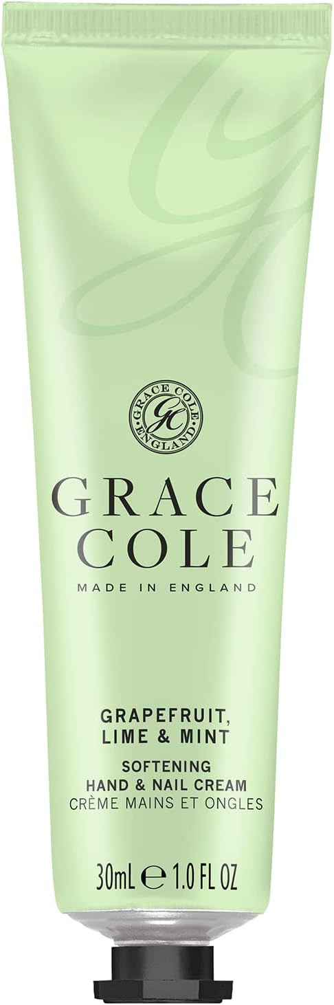 Grace Cole Grapefruit Lime Mint Fragrance Moisturising Hand and Nail Cream 30ml Essential Oils Vegan and Cruelty Free No SLS or Parabens Made In England - Image 1