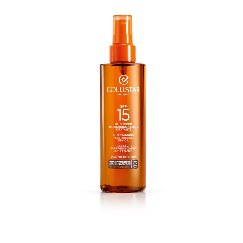 Collistar Speciale Abbronzatura Perfetta Olio Secco Superabbronzante Idratante 6.8oz (200ml) SPF15 - Image 1