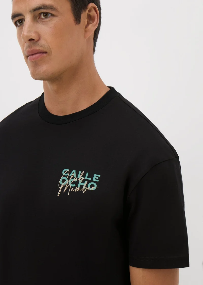 Matalan Black Miami Tennis T- Shirt