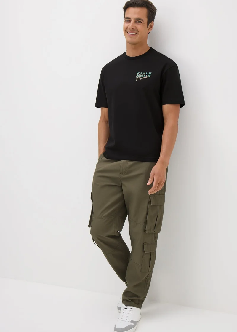 Matalan Black Miami Tennis T- Shirt
