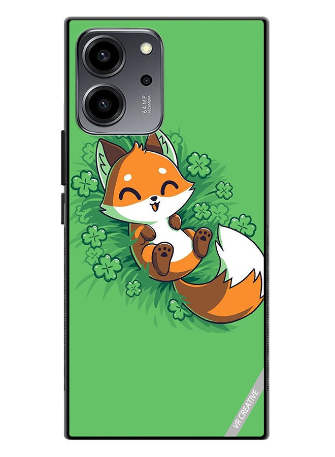 VR CREATIVE Protective Case Cover For Honor 80 SE Fluffy Fox Design Multicolour - Image 1