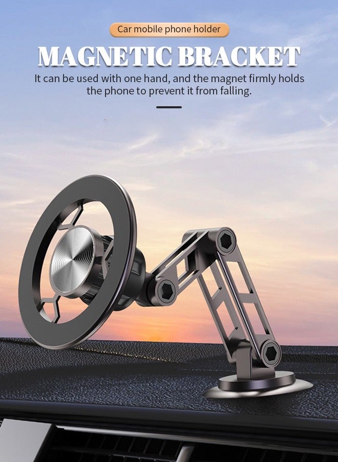 Car Mount Magnetic Phone Holder, Car Phone Mount Built In 17 N52 Neodymium Magnets for i Phone 15/14/13/12/All Smartphones - Image 2