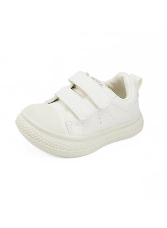 Topstar Kids White Soft Sole Sneakers Baby Girls Sports Shoes Spring New Boys Breathable Pure White Size 23 - Image 2