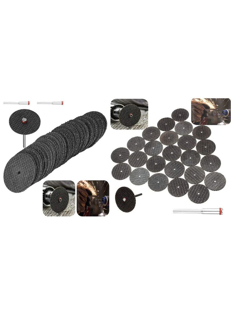 DIY Crafts DIY Crafts Pack Of 20 Pcs Multi 2 Pcs MandrelConnecting Shank Abrasive 32mm Metal Cutting Disc Grinder Rotary Tool Kit Resin CirculPack Of 20 Pcs Multi 2 Pcs MandrelConnecting Shank  - Image 2
