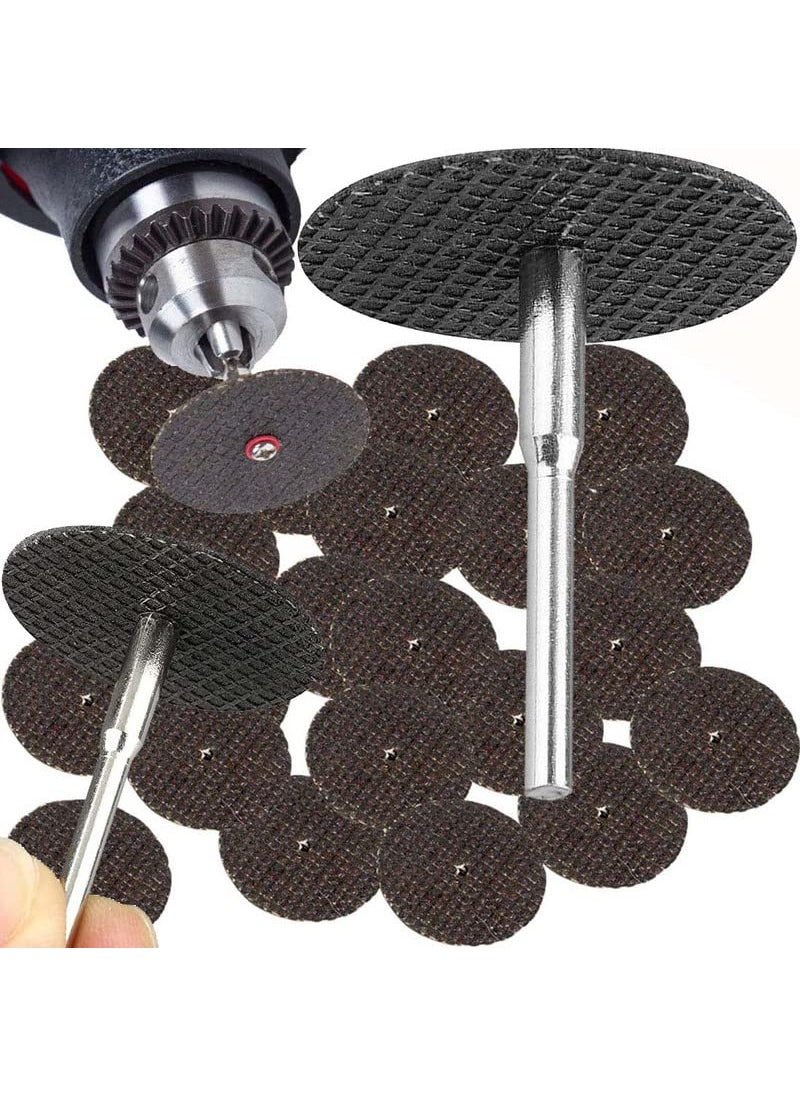 DIY Crafts DIY Crafts Pack Of 20 Pcs Multi 2 Pcs MandrelConnecting Shank Abrasive 32mm Metal Cutting Disc Grinder Rotary Tool Kit Resin CirculPack Of 20 Pcs Multi 2 Pcs MandrelConnecting Shank  - Image 1