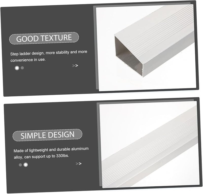 Tehaux 3 Pack Aluminum Alloy Ladder Tread Replacement Steps Pedal For Attic - Image 5