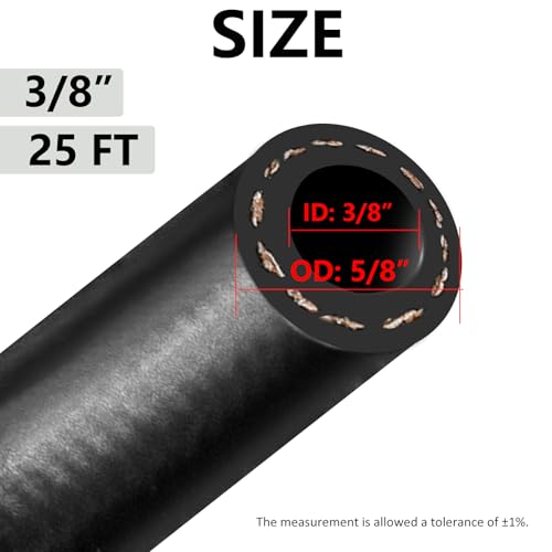 Kuosbiu 25FT 38 Marine Fuel Line Hose SAE J1527 300PSI High Pressure Submersible NBR Fuel Hose Type A115 - Image 3