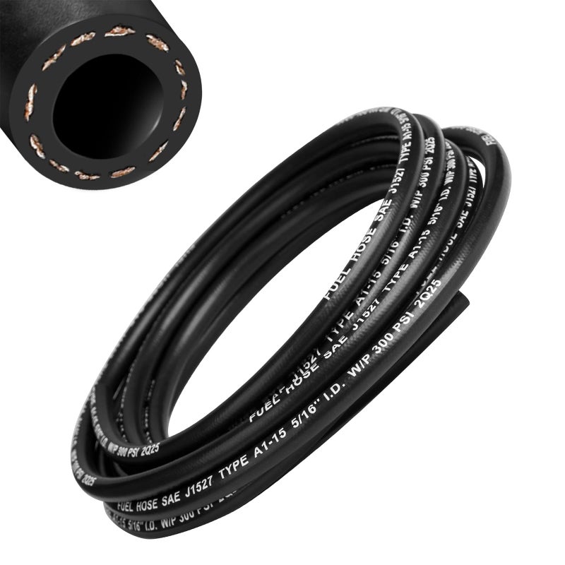 Kuosbiu 25FT 38 Marine Fuel Line Hose SAE J1527 300PSI High Pressure Submersible NBR Fuel Hose Type A115 - Image 2