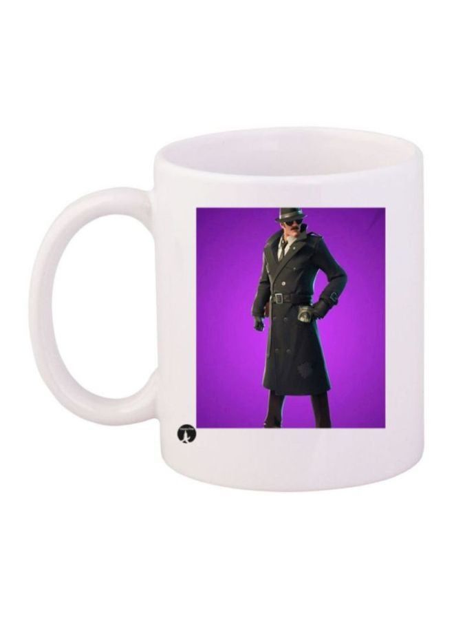 RKN Fortnite Game Printed Coffee Mug White/Black/Purple - Image 2
