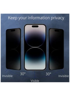 Generic I Phone 15 Privacy glass screen protector High quality (2 Pieces)  - Image 2