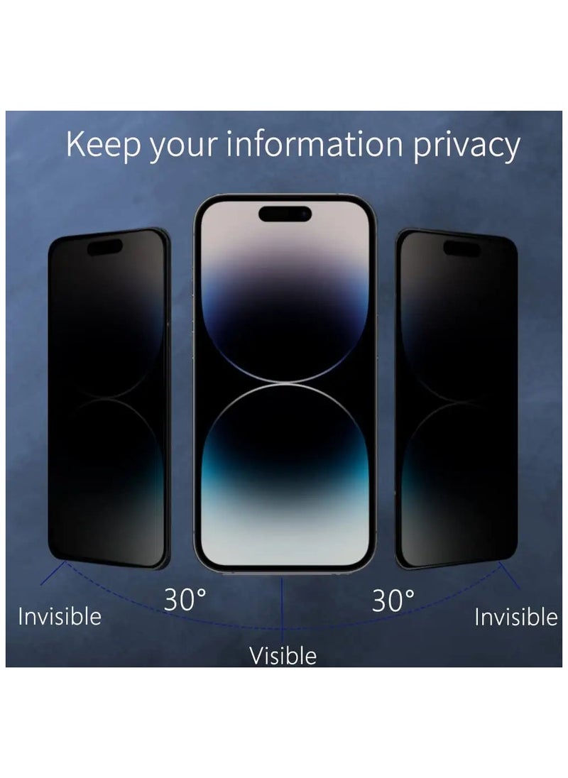 Generic - I Phone 15 Privacy glass screen protector High quality (2 Pieces) - Image 1