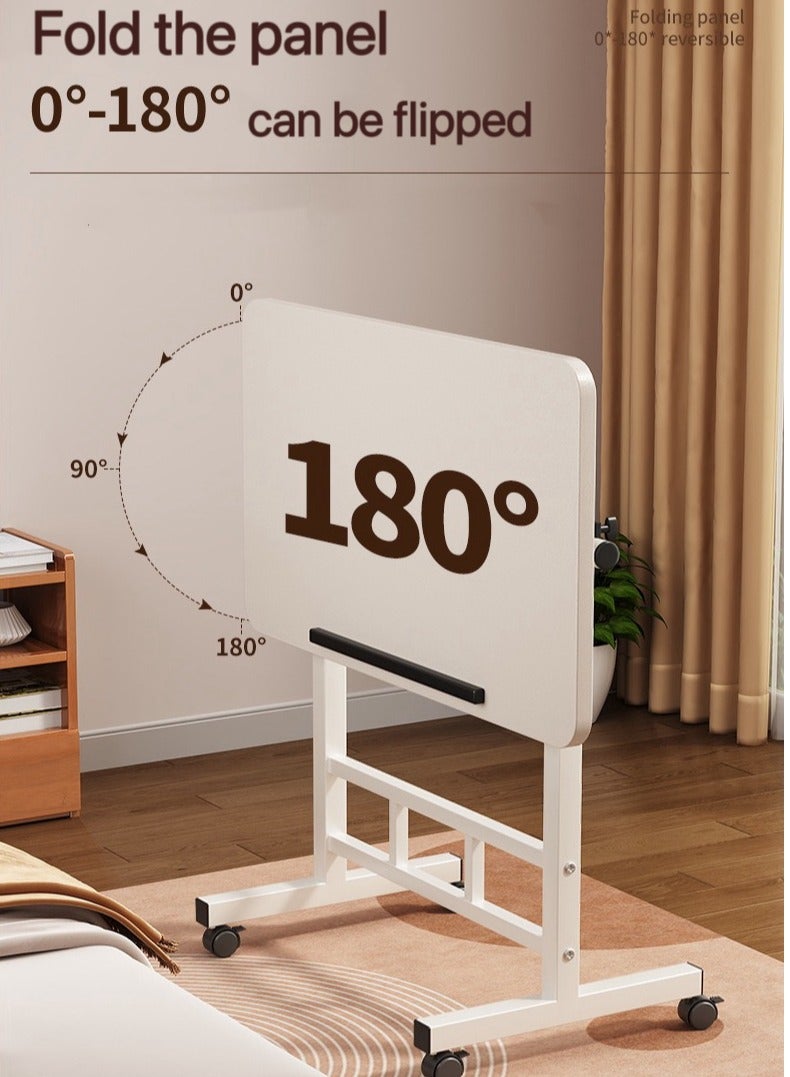 80 * 40cm قابلة للرفع التعلم مكتب الكمبيوتر مكتب محطة العمل للطلاب المنزلية مكتب يمكن تعديل الارتفاع 65-87cm، القرص القابل للطي 0-180 درجة قابلة للقلب - Image 4