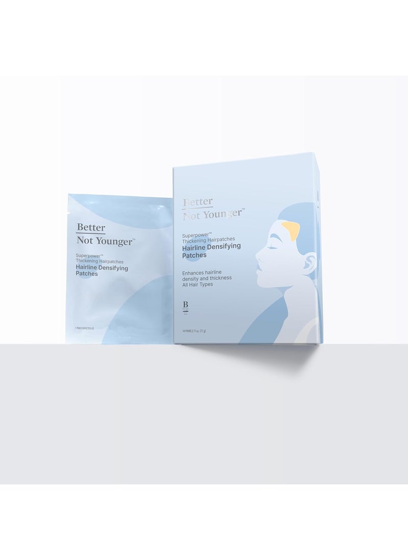 Better Not Younger - Better Not Younger Superpower Thickening Hair Patches for Women  Hydrogel Treatment for Hairline  Temple Thinning  New HigherConcentration Formula  Address Hair Loss  Boost Density - Image 1