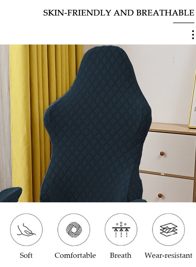 DUNISO Gaming Chair Covers Stretch Washable Computer Chair Slipcovers Ergonomic Gaming Chair Stretch Protector Slipcover with Armrests Cover for Armchair, Swivel Chair, Gaming Chair,Computer boss Chair - Image 4
