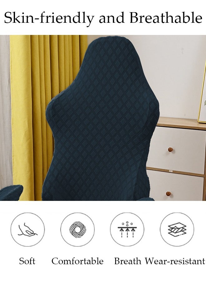 DUNISO Gaming Chair Covers Stretch Washable Computer Chair Slipcovers Ergonomic Gaming Chair Stretch Protector Slipcover with Armrests Cover for Armchair, Swivel Chair, Gaming Chair,Computer boss Chair  - Image 4