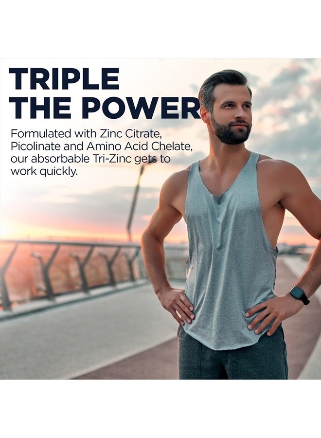KAL تري زنك 50 ملغ مع زنك سترات، زنك أمينو أسيد خلات وزنك بيكولينات، مكمل دعم الأيض الصحي والمناعة، نباتي، خالي من الغلوتين، غير معدل وراثيًا، ضمان 60 يوم، 90 حصة، 90 قرص - Image 5