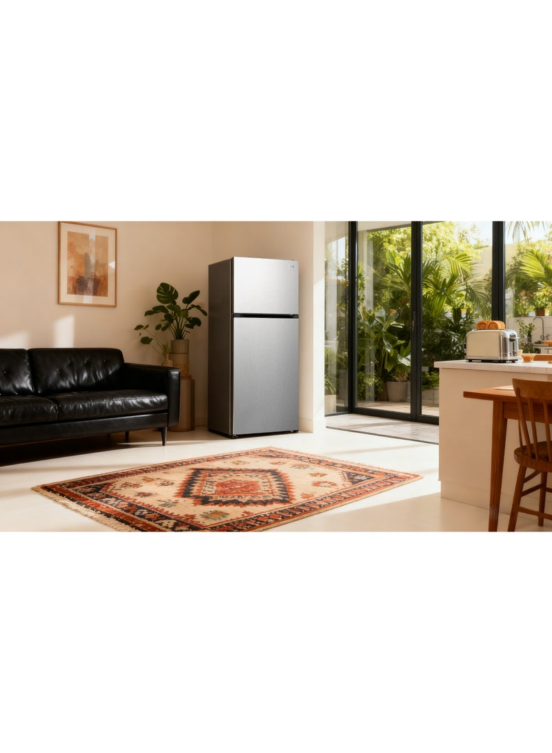 تشيك ثلاجة شياك ذات بابين، 406 لترات، 14.3 قدم مكعب، شاشة LED، فضي - CTM530NPDS - Image 4